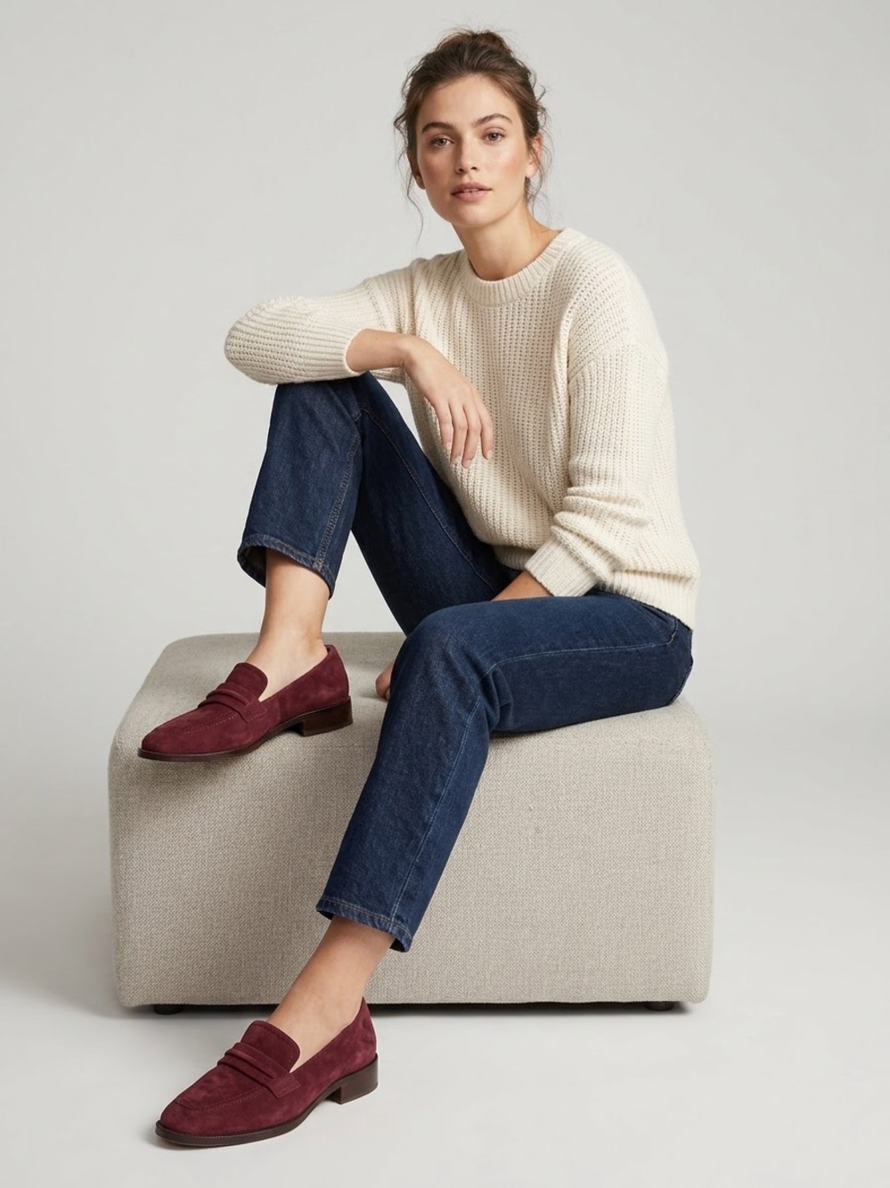 27 Edit Naturalizer Caroline Loafer in Burgundy. Size 9